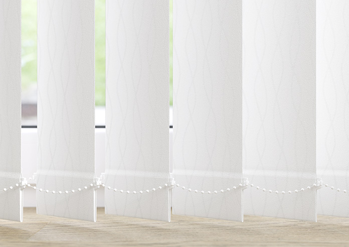 Deanna, Ice White - Vertical Blind Slats - Image 3